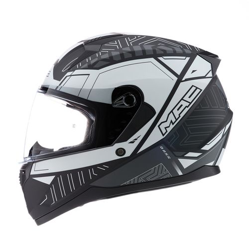 Casco MAC M67 Bass Arcade Negro / Blanco Mate