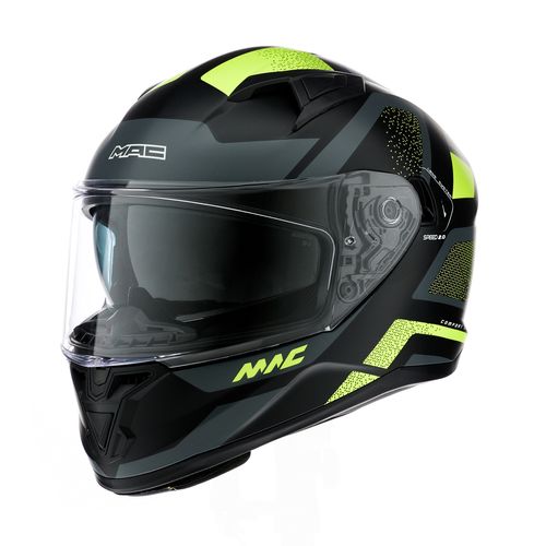 Casco MAC Speed 2.0 Neo Negro / Lima