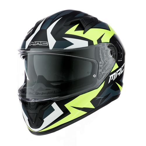 Casco MAC Speed 2.0 Tame Amarillo Negro Mate