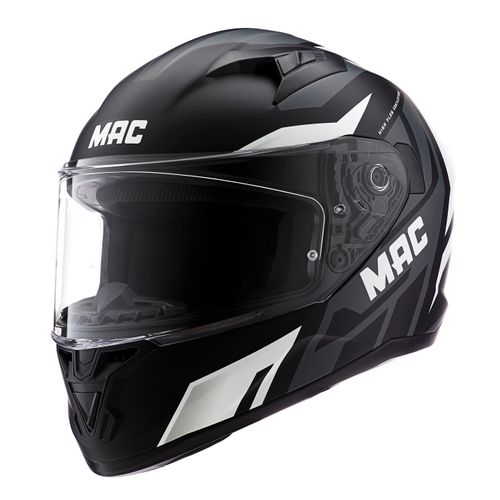 Casco MAC 825 Speed Joy Gris / Blanco / Mate