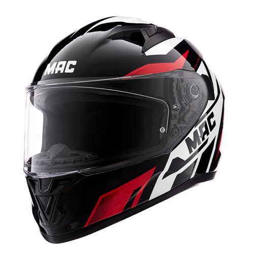 Casco MAC 825 Speed Joy Rojo / Negro / Brillo