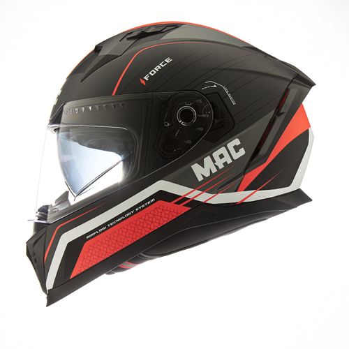 Casco MAC 069 Force Soma Negro Rojo