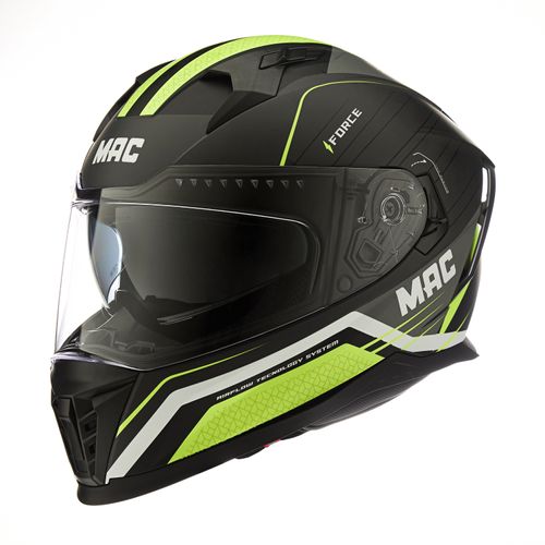 Casco MAC 069 Force Soma Negro Amarillo