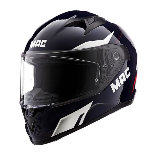 Casco MAC 825 Speed Joy Azul / Blanco / Brillo