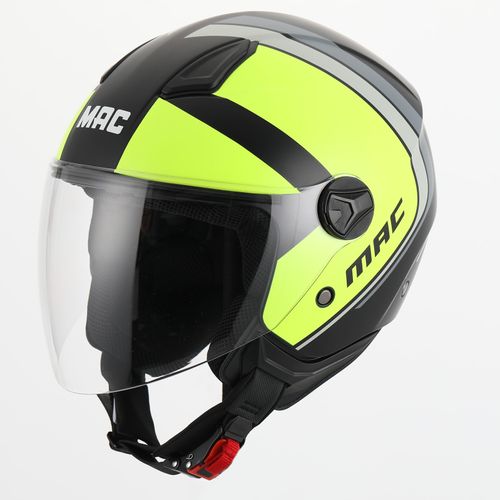 Casco Mac 721 Beat Cyrus Negro / Amarillo / Mate