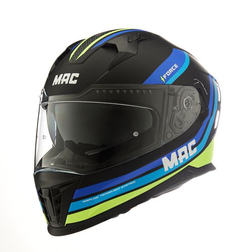 Casco MAC 069 Force Ottis Negro / Azul / Mate