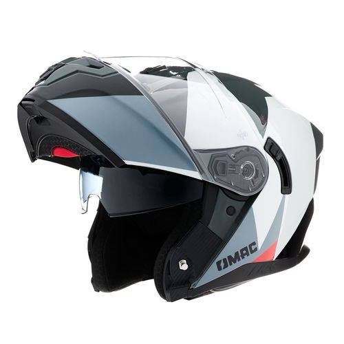 Casco Mac 166 Blaze Monarch Negro / Rojo / Brillo