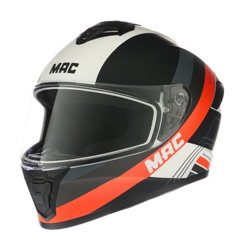 Casco MAC 801 Starter Winexzor Negro / Blanco / Rojo