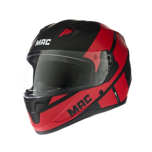 Casco MAC 067 Bass Cuard Negro / Rojo