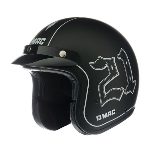 Casco Mac 181 Bowie Twenty One Negro Mate