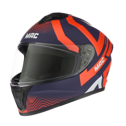 Casco MAC 801 Starter Hill Violeta / Naranja