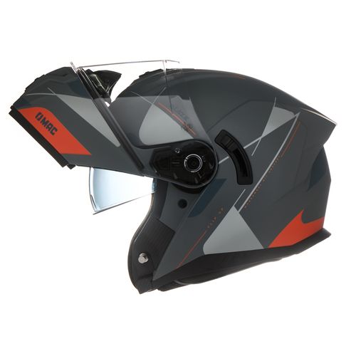 Casco MAC 166 Blaze Magma Gris / Naranja / Mate