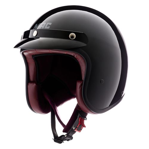 Casco MAC 181 Bowie Solid Negro / Brillo