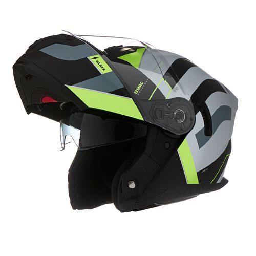 Casco MAC 166 Blaze Arkad Gris / Amarillo / Mate