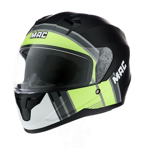 Casco MAC 067 Bass Spoon Amarillo / Gris / Mate
