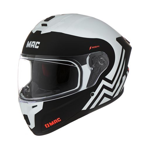 Casco MAC 070 Volt Rodak Negro / Blanco / Mate