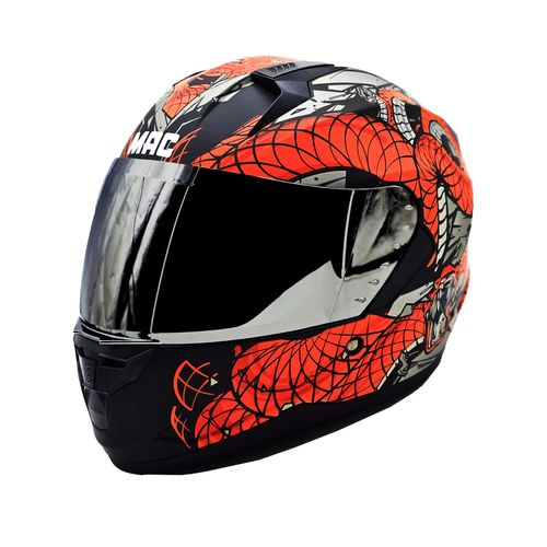 Casco MAC 067 Bass Snake Edición Limitada Rojo / Mate