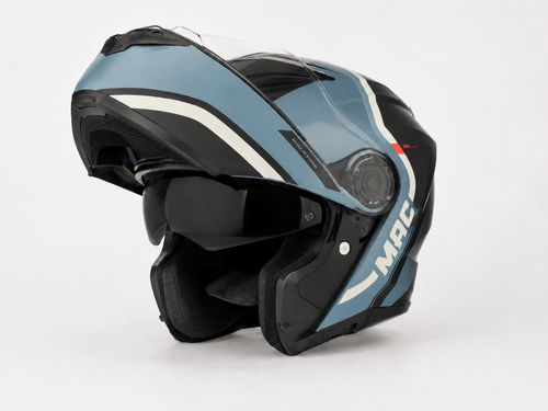 Casco MAC 908 Rock Albarn Negro / Gris / Mate