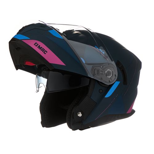 Casco MAC 166 Blaze Magna Azul / Rosa / Mate