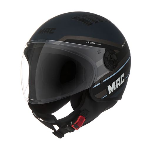 Casco MAC 230 Addax Sash Negro / Azul / Mate