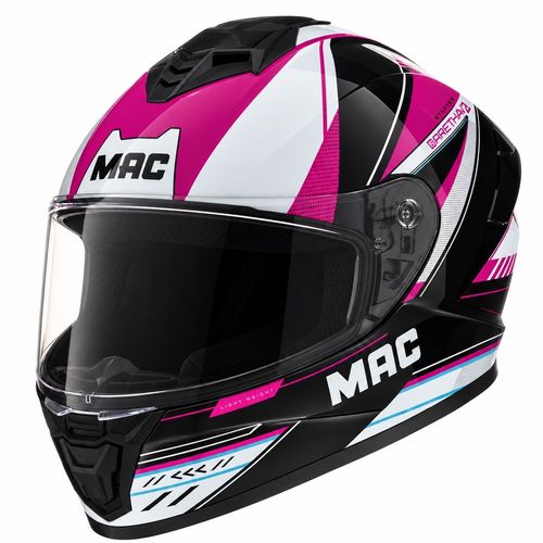 Casco MAC 801 Starter Aretha Rosa / Brillo